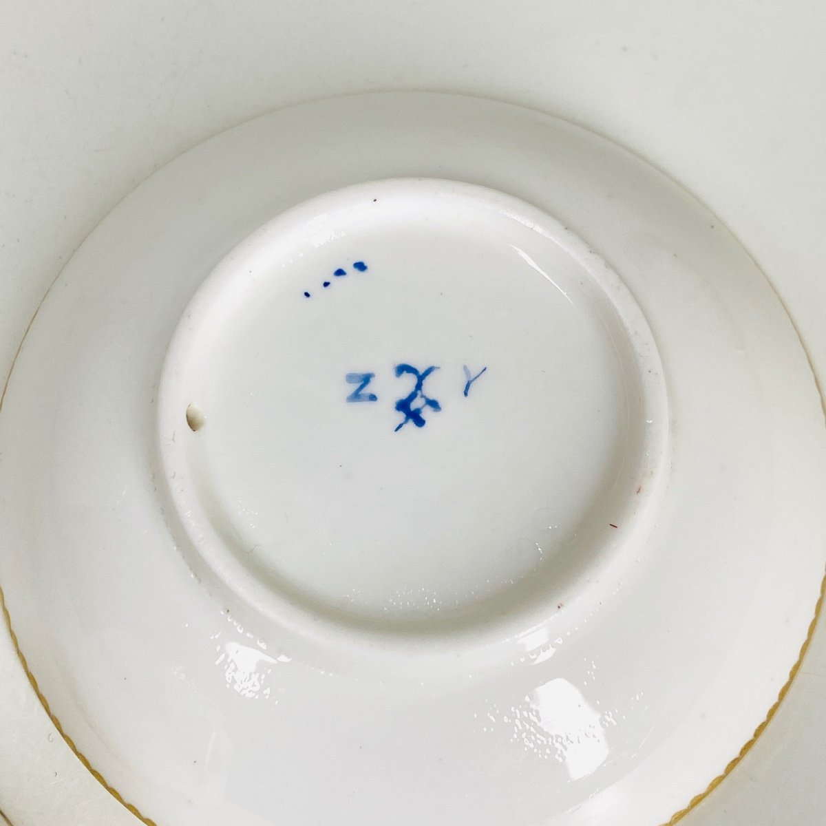 “mignonette” Cup And Saucer In Sèvres Porcelain - 18th Century-photo-3