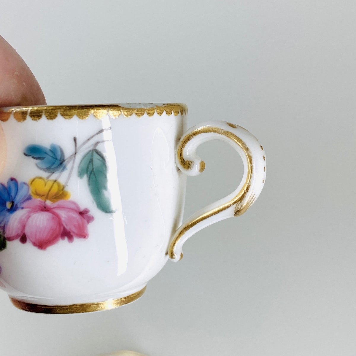 “mignonette” Cup And Saucer In Sèvres Porcelain - 18th Century-photo-5