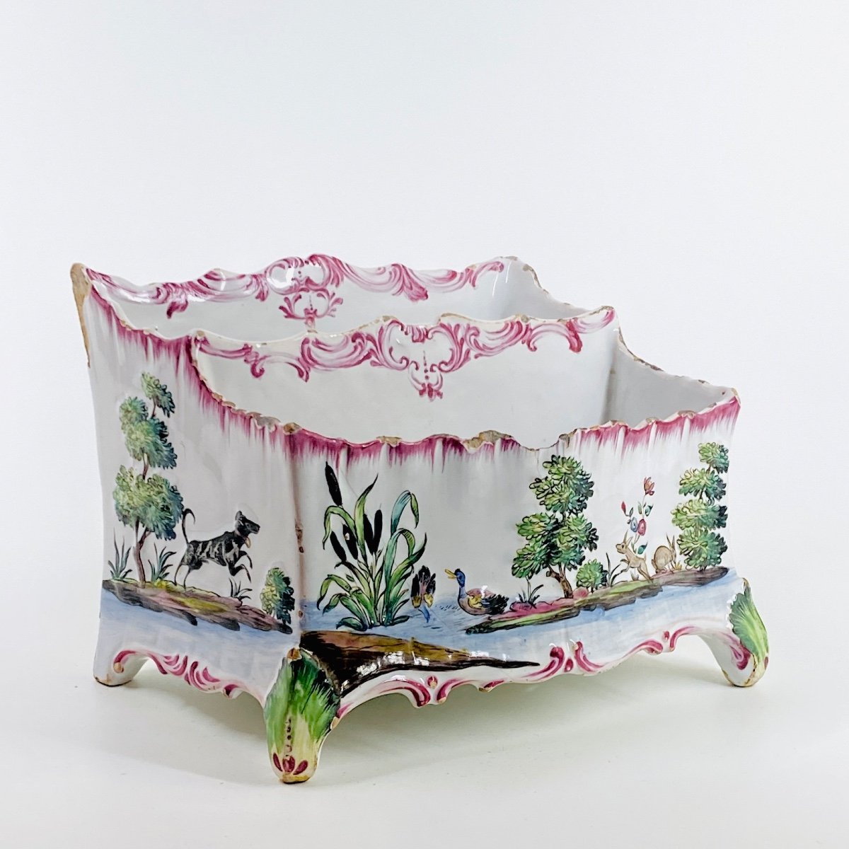 Flower Box In Sceaux Earthenware - Eighteenth Century