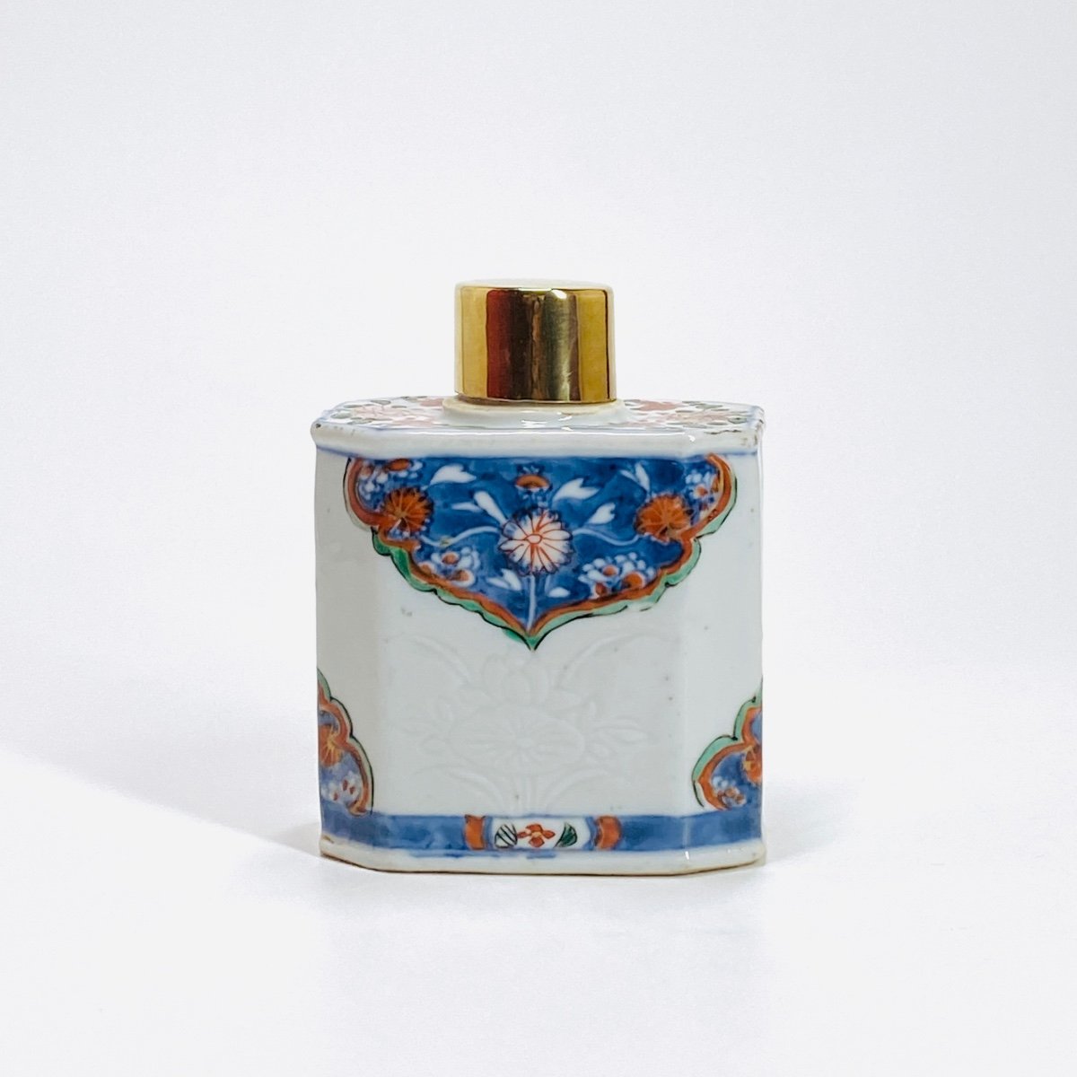 China - Tea Caddy With Imari Decoration - Kangxi Period (1662-1722)-photo-3