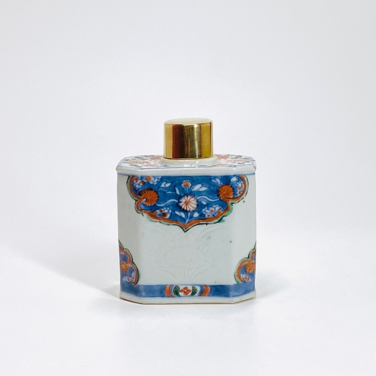 China - Tea Caddy With Imari Decoration - Kangxi Period (1662-1722)-photo-2