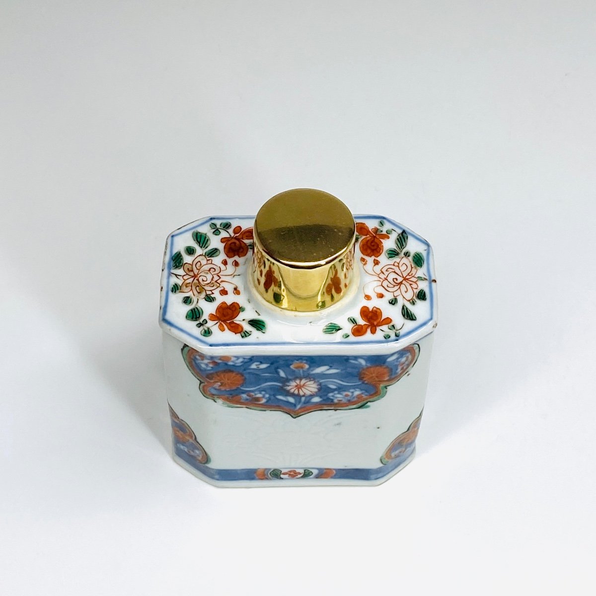 China - Tea Caddy With Imari Decoration - Kangxi Period (1662-1722)-photo-5