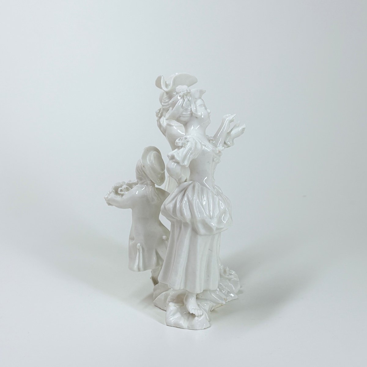 Soft Porcelain Group Representing A Couple Of Dancers - Eighteenth Century-photo-4