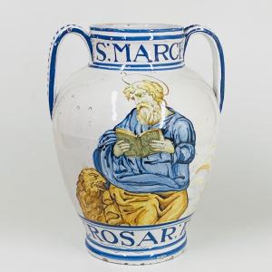 Grand vase de pharmacie - Castelli - XIXe siècle
