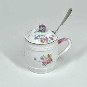 Mennecy Porcelain Mustard Pot - Eighteenth Century