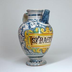 Montelupo Majolica Pharmacy Jar - Seventeeth Century