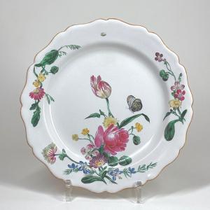 Marseille Earthenware Plate - Robert Factory - Eighteenth Century