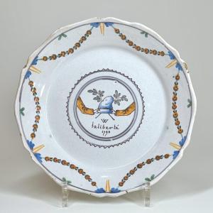 Rare Revolutionary Plate From Nevers - Eighteenth Century