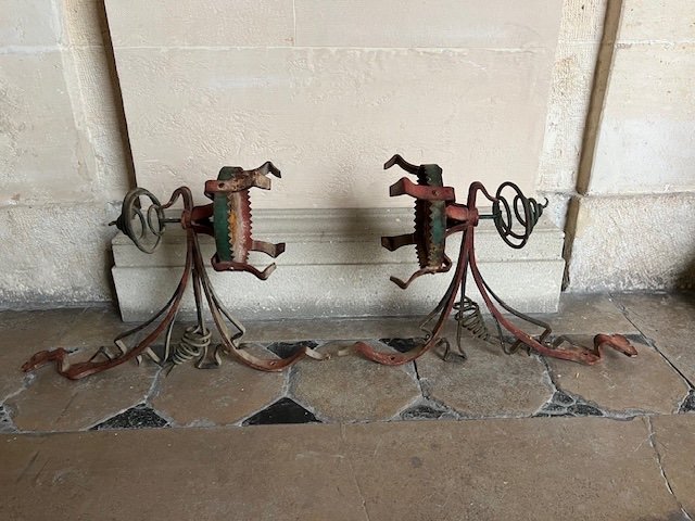 Two Wrought Iron Wall Displays.-photo-1