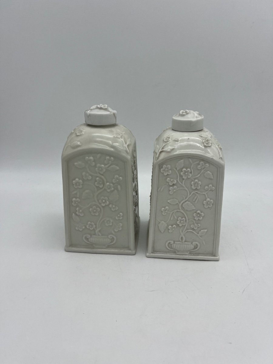 Two Porcelain Tea Holders. -photo-2