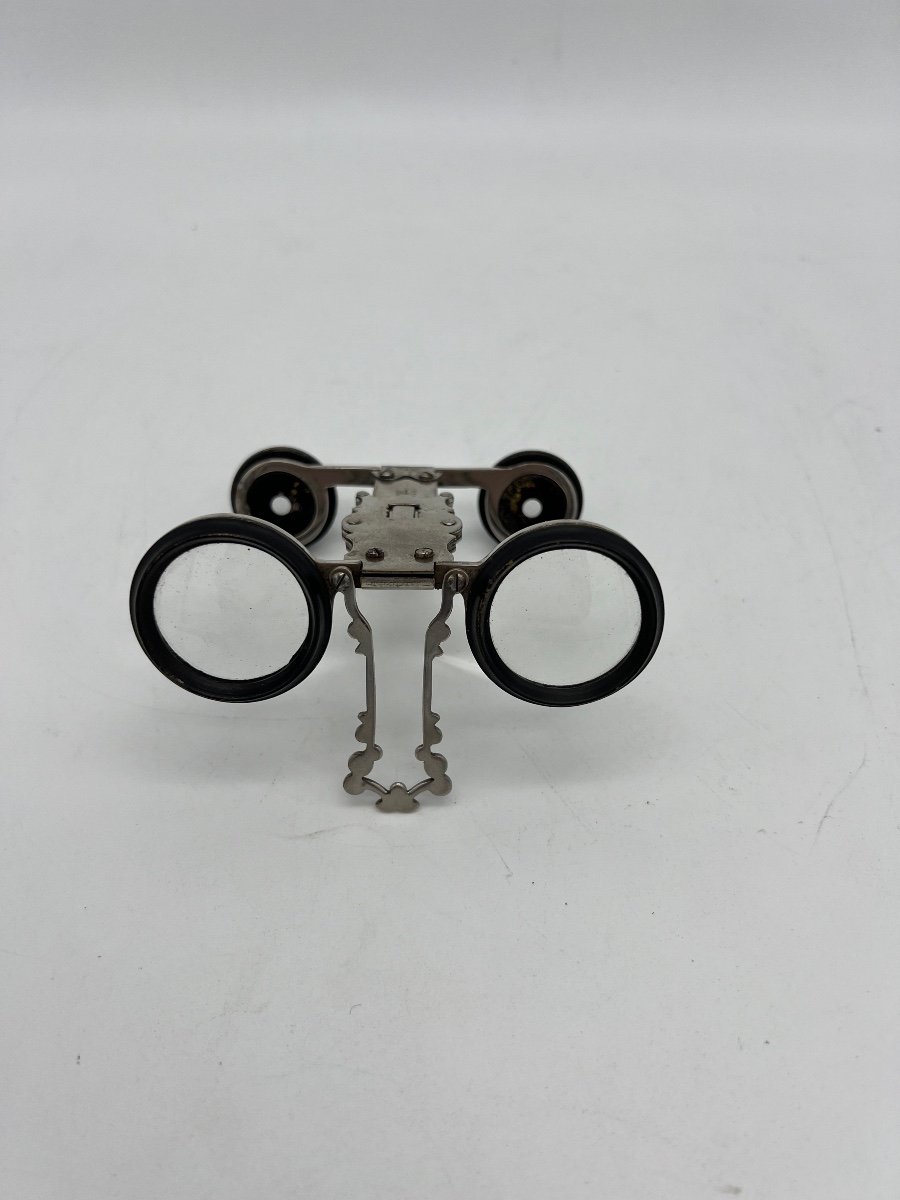 Metal Folding Theatre Binoculars, Late 19th Century. -photo-1