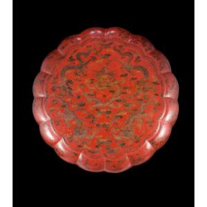 China Lacquer Box Qianlong Period Decorated With A Dragon Five Claws