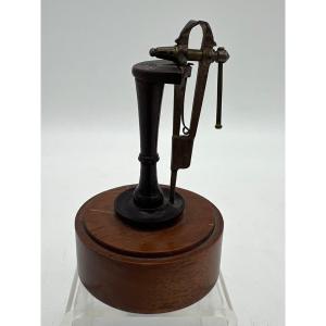 Miniature Iron And Wood Vice 