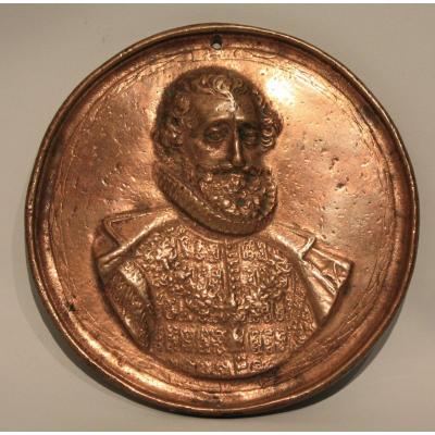 Medallion In Bronze France XIXth Century