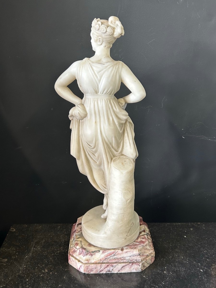 Antonio Canova (1757- 1822) D’après - La Danseuse - Italie -sculpture En Albâtre XIXéme Siècle -photo-4