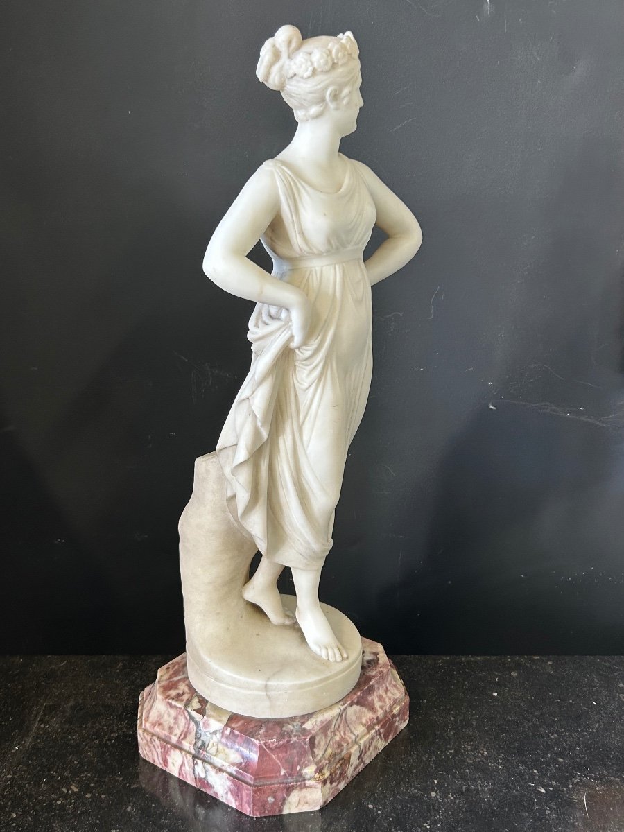 Antonio Canova (1757- 1822) D’après - La Danseuse - Italie -sculpture En Albâtre XIXéme Siècle -photo-6