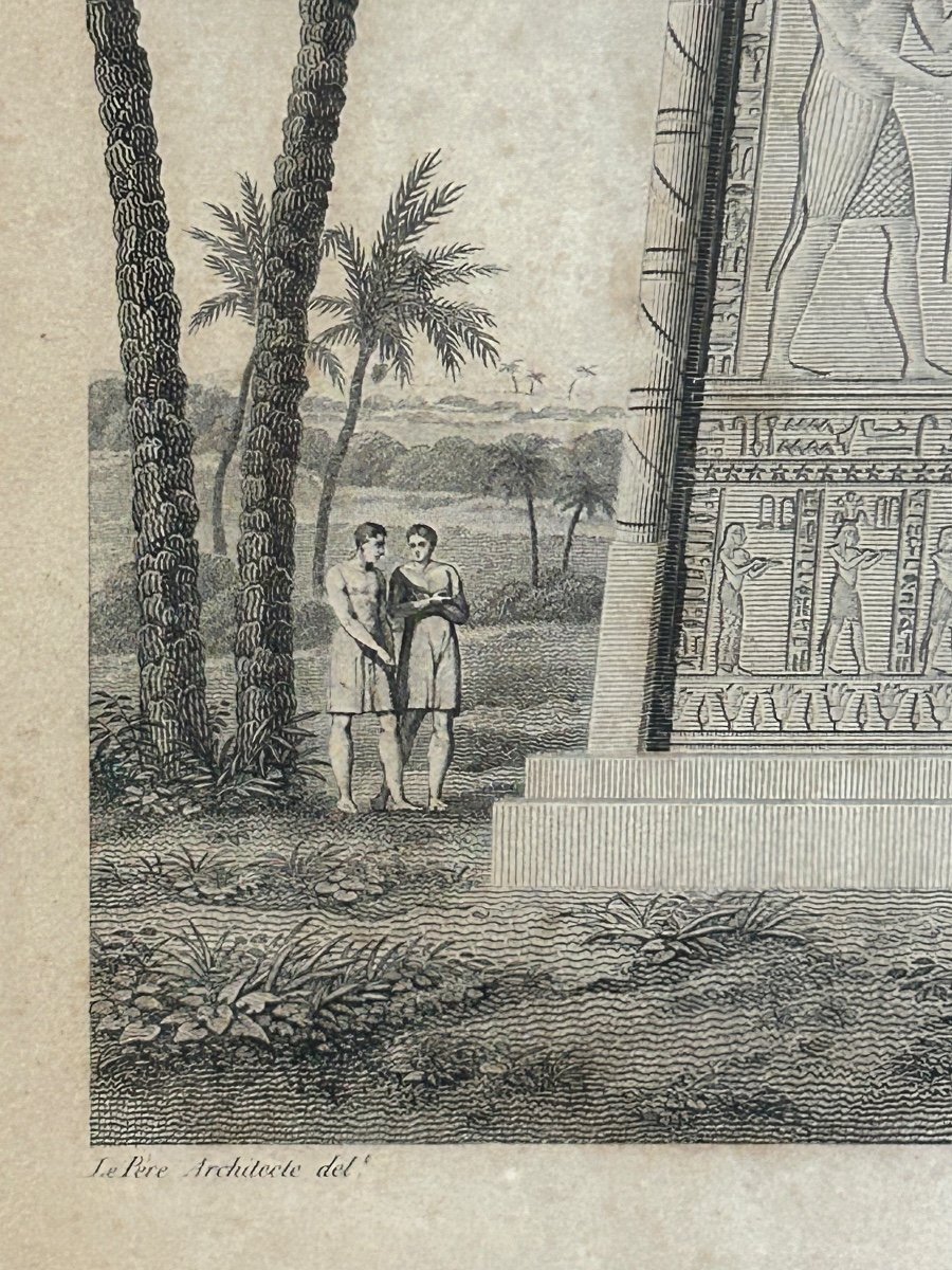 Rare Grande Gravure Description De L’egypte Pendant L’expédition de Napoléon- vers 1820 - empire -photo-4