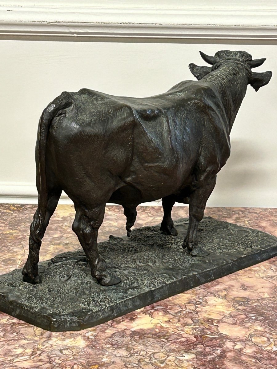 Pierre-jules Mène (1810-1879) The Norman Bull - 19th Century Bronze Sculpture -photo-4