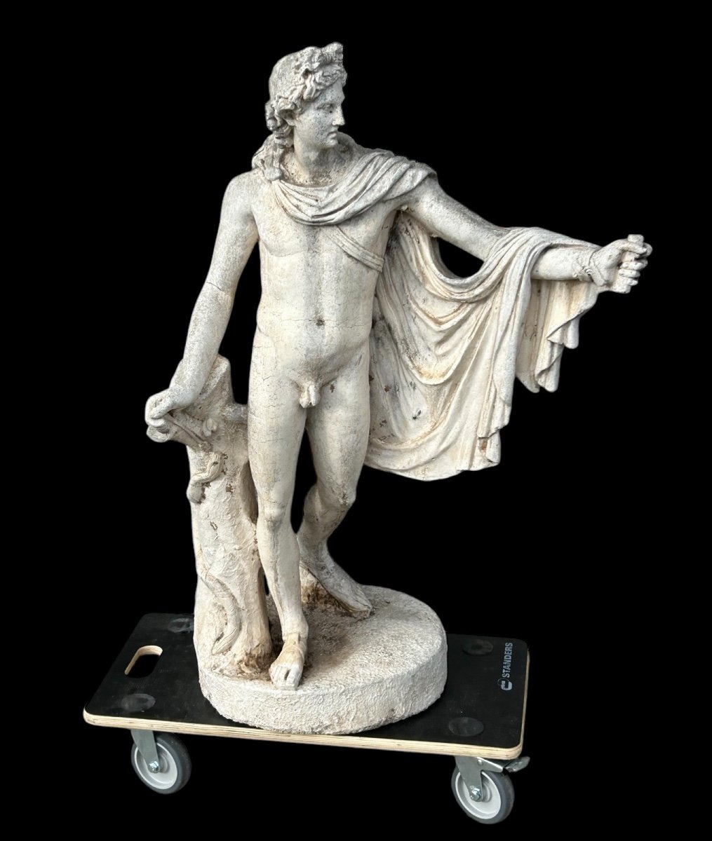 Apollo Belvedere - Reconstituted Stone Statue, 19th Century 