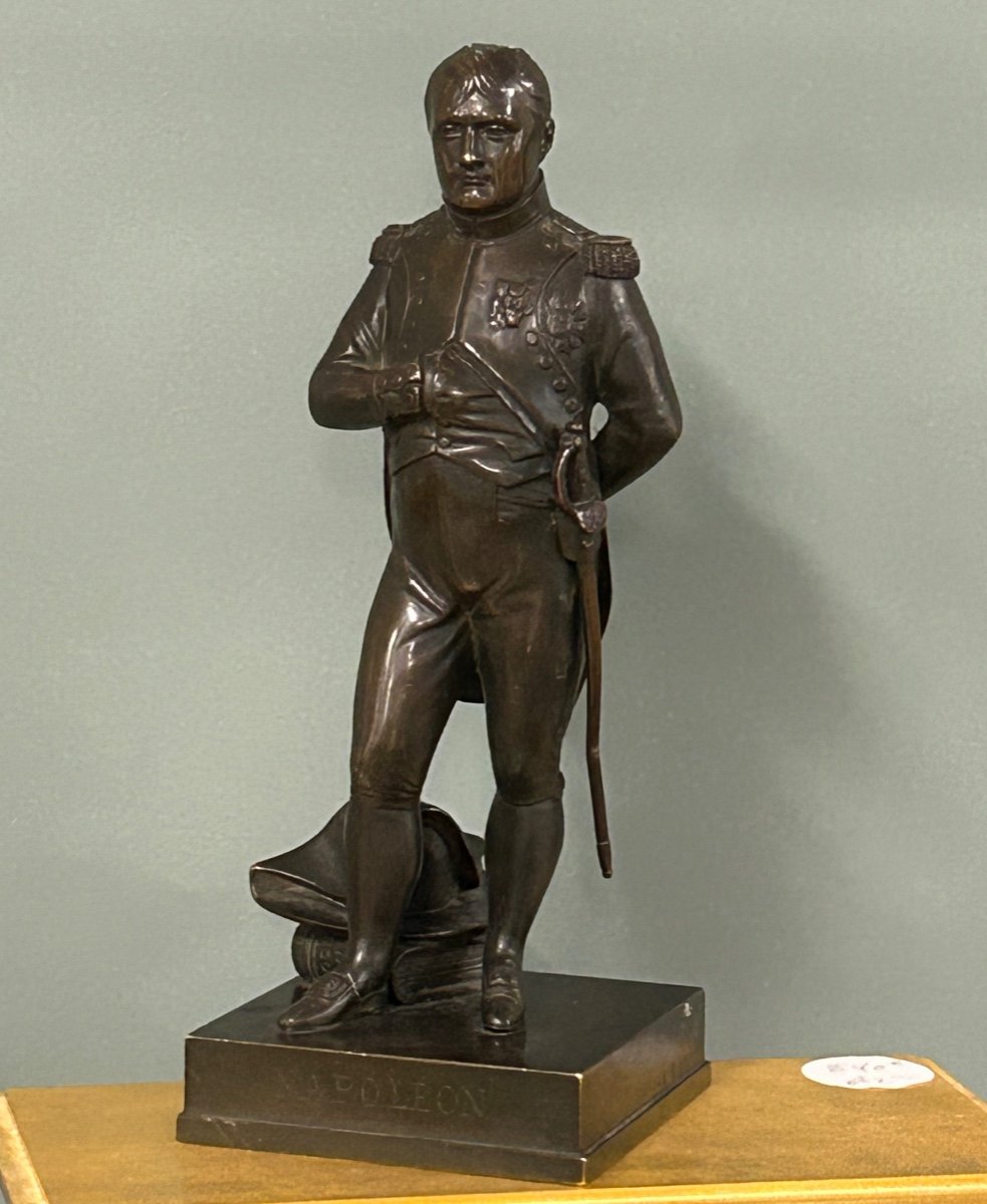 Auguste Jean Barré ( 1811-1896) L’empereur Napoléon Ier  Bonaparte -  Bronze H 29 Cm-photo-3