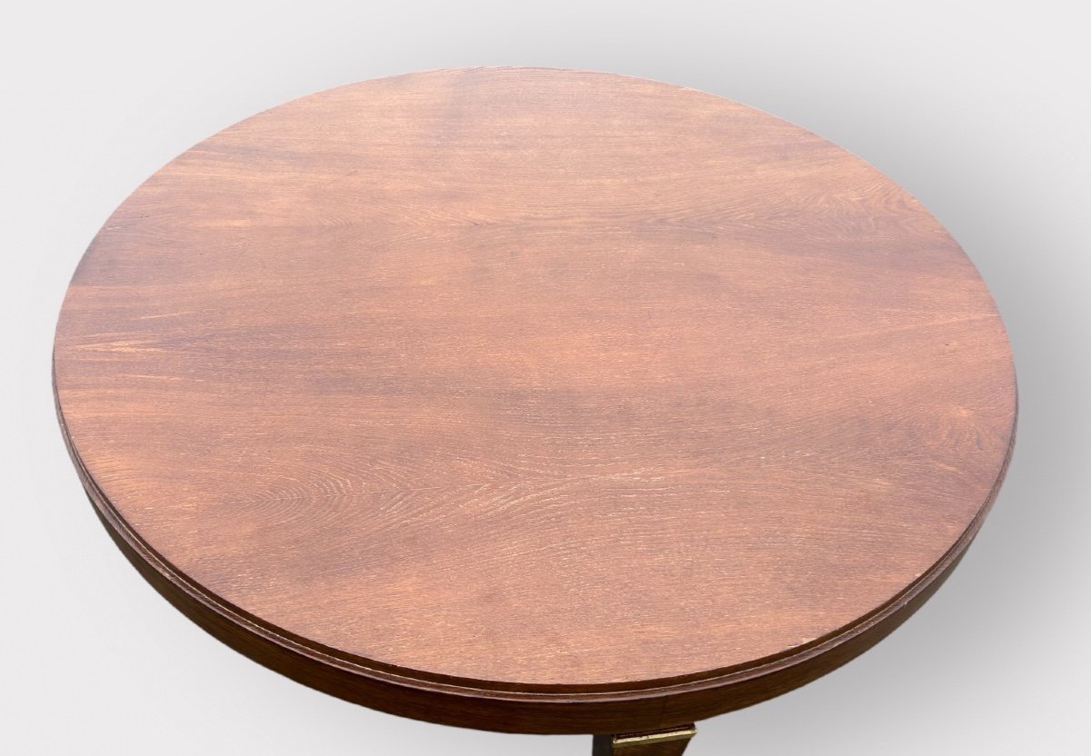 Jacque Quinet (1918-1992) Attributed To - Round Dining Table Circa 1950-photo-1