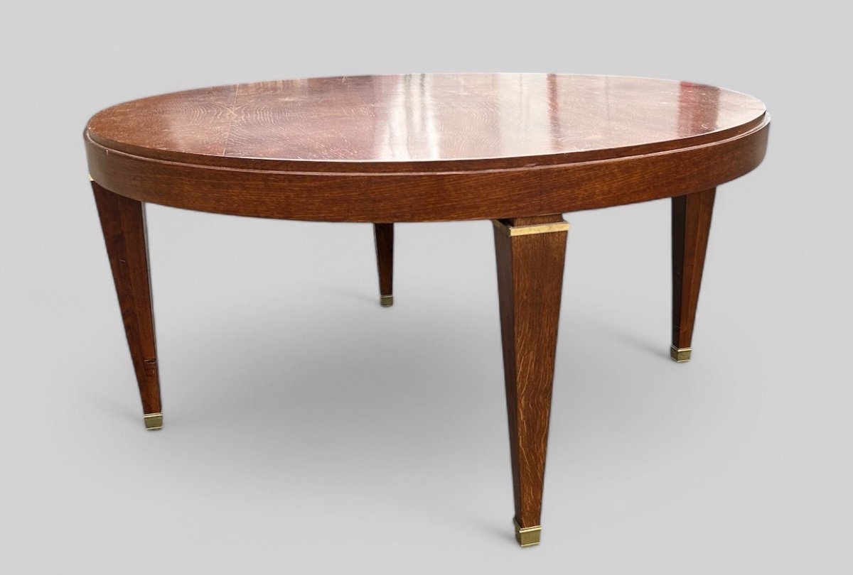 Jacque Quinet (1918-1992) Attributed To - Round Dining Table Circa 1950-photo-5