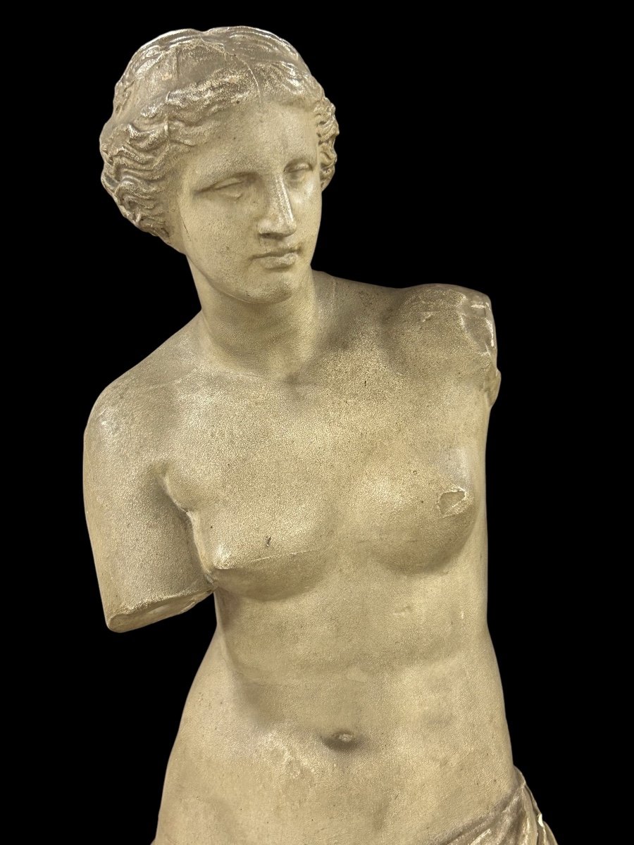 Vénus De Milo Grande Sculpture Moulage En Plâtre D’époque XIXéme H 86 Cm-photo-3