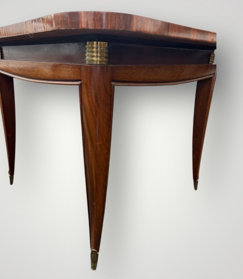 Art Deco Style Mahogany And Veneer Game Table -photo-2