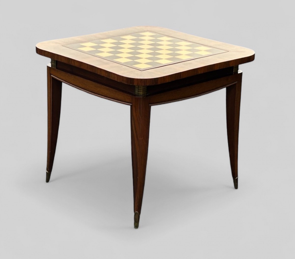 Art Deco Style Mahogany And Veneer Game Table -photo-8