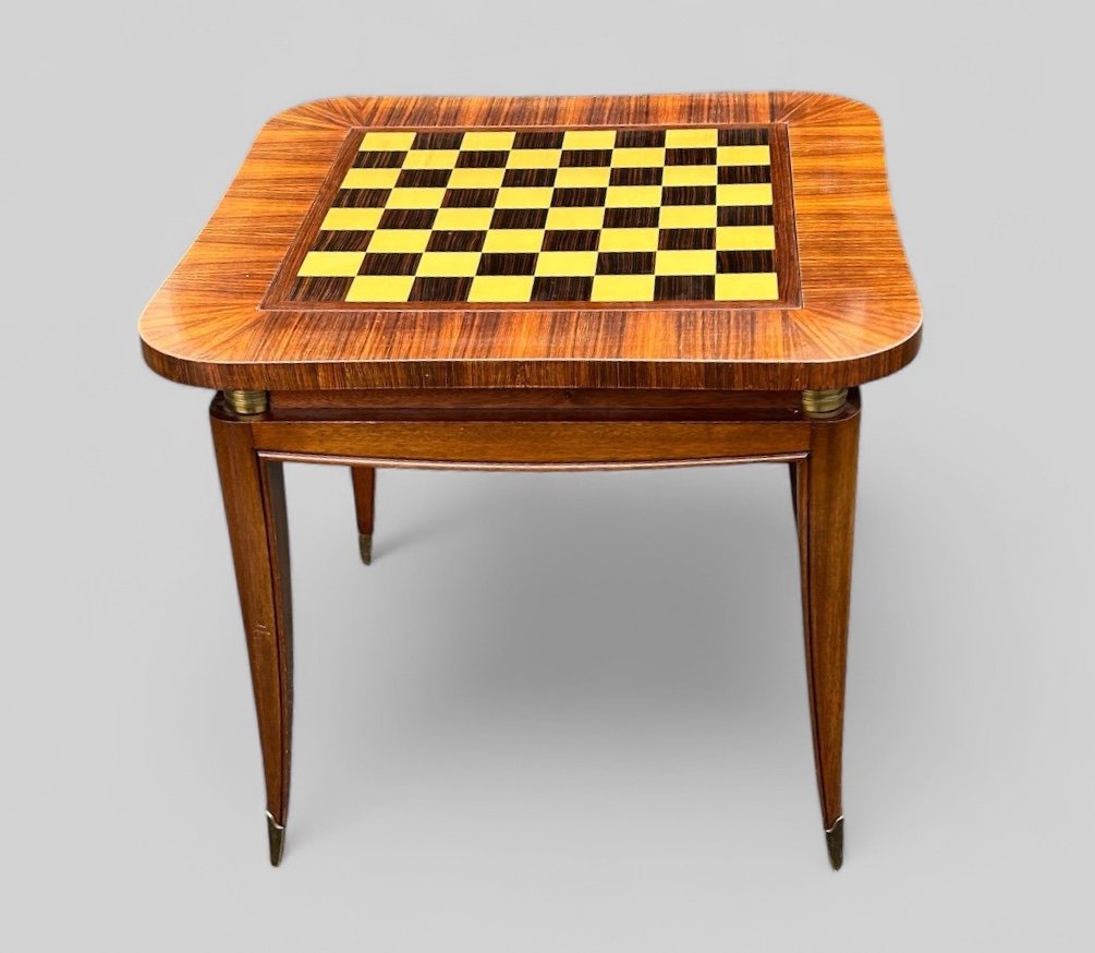 Art Deco Style Mahogany And Veneer Game Table 