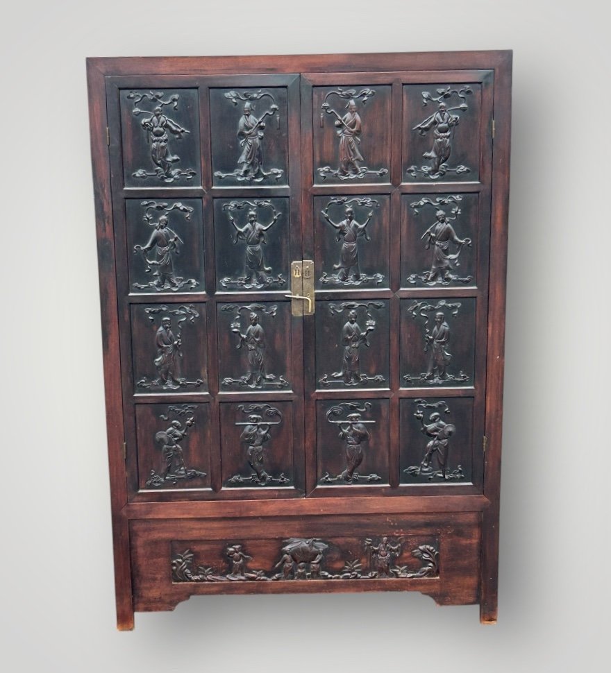 Cabinet - Chinese Ironwood Cabinet - China 19th Century -photo-2