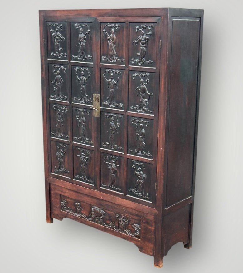 Cabinet - Chinese Ironwood Cabinet - China 19th Century -photo-3