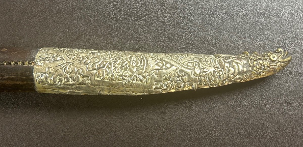 Yatagan With Its Scabbard Turkish Saber - Ottoman 19th Century -photo-4