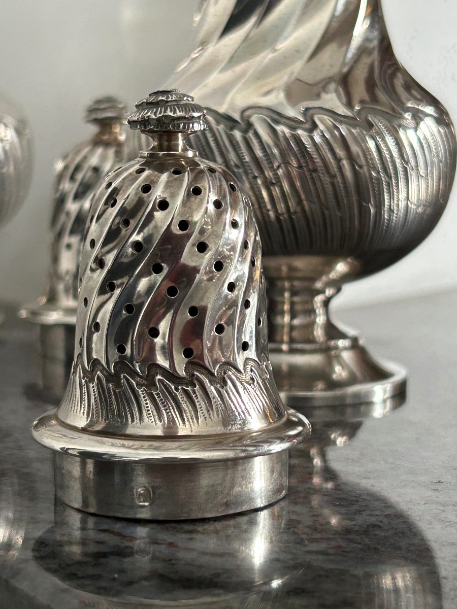 Pair Of Louis XV Sterling Silver Torso Shakers - Shaker - Bointaburet A Paris -photo-1