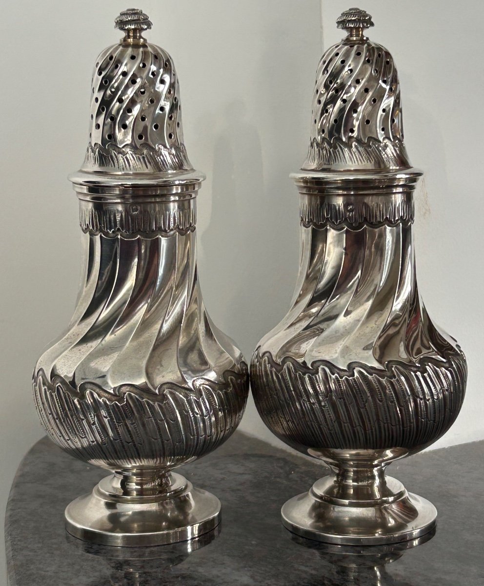 Pair Of Louis XV Sterling Silver Torso Shakers - Shaker - Bointaburet A Paris -photo-5