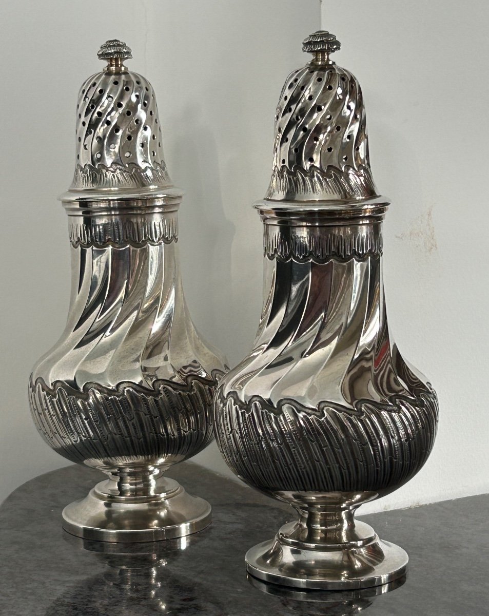 Pair Of Louis XV Sterling Silver Torso Shakers - Shaker - Bointaburet A Paris 