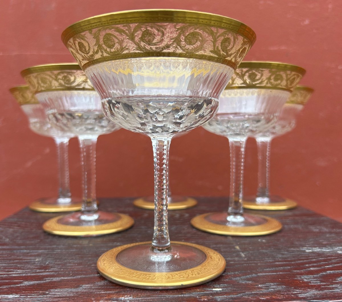 Thistle Six Saint Louis Crystal Champagne Coupes -photo-6