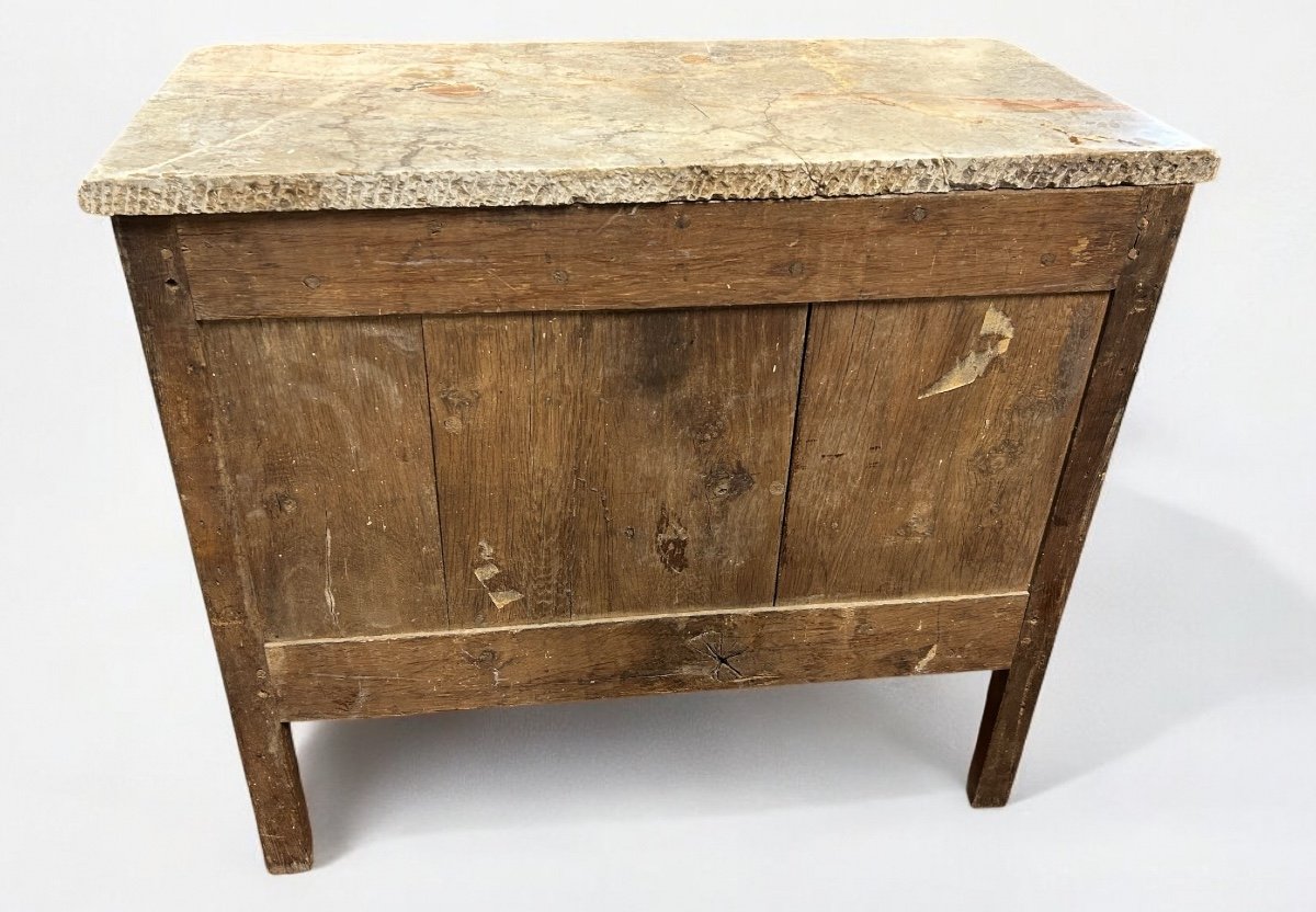 Transition Period Chest Of Drawers In Marquetry Stamped L Boudin (1735-1804)-photo-5