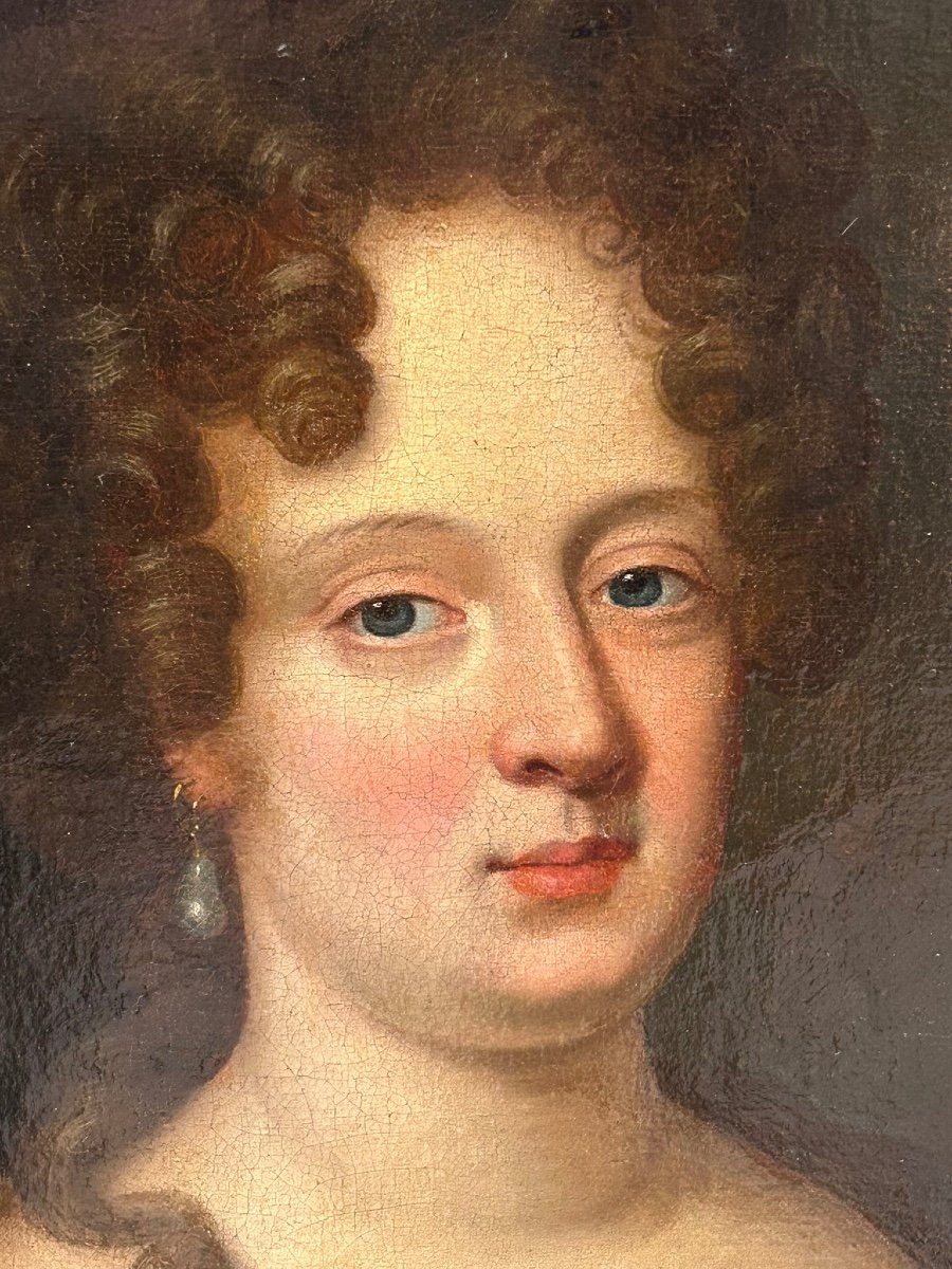 école Française Du XVIIIème Portrait De Femme D’époque Régence Louis XV -photo-5