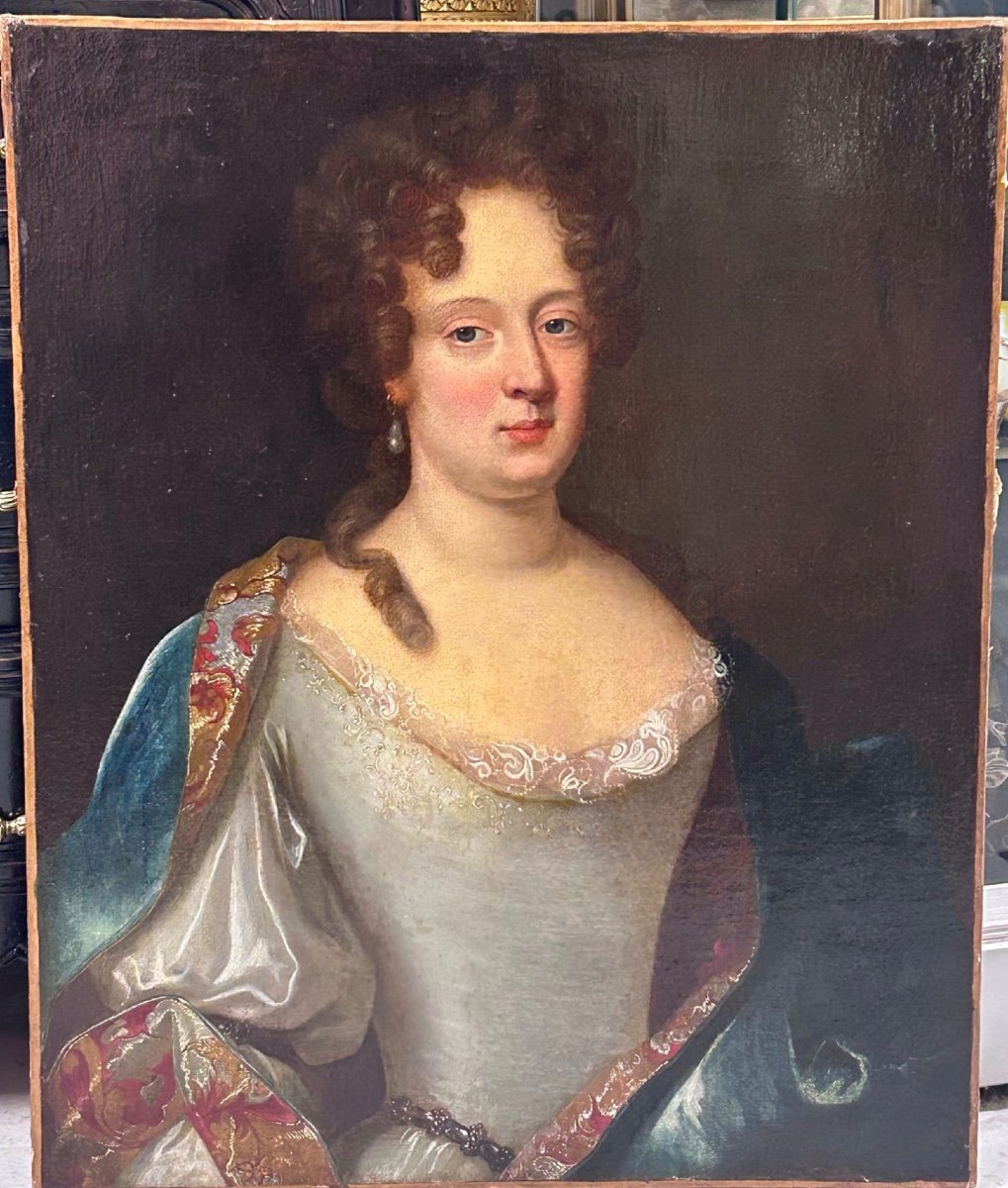 école Française Du XVIIIème Portrait De Femme D’époque Régence Louis XV -photo-8