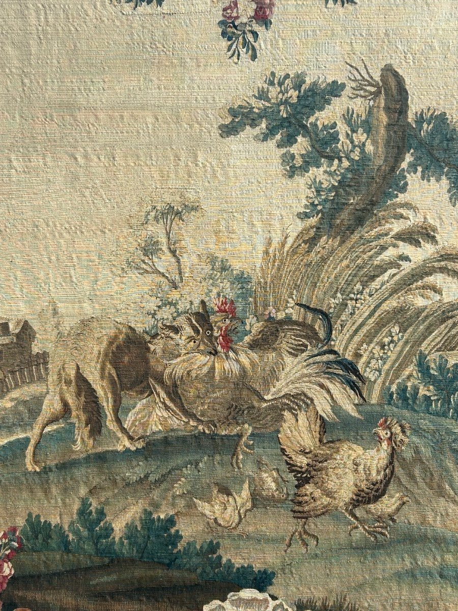 Tapestry From The Royal Aubusson Factory, Late 18th Century-photo-3