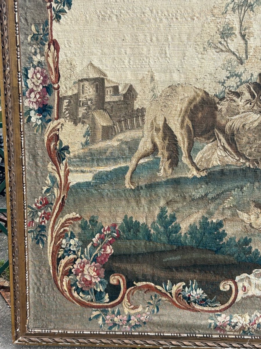 Tapestry From The Royal Aubusson Factory, Late 18th Century-photo-4