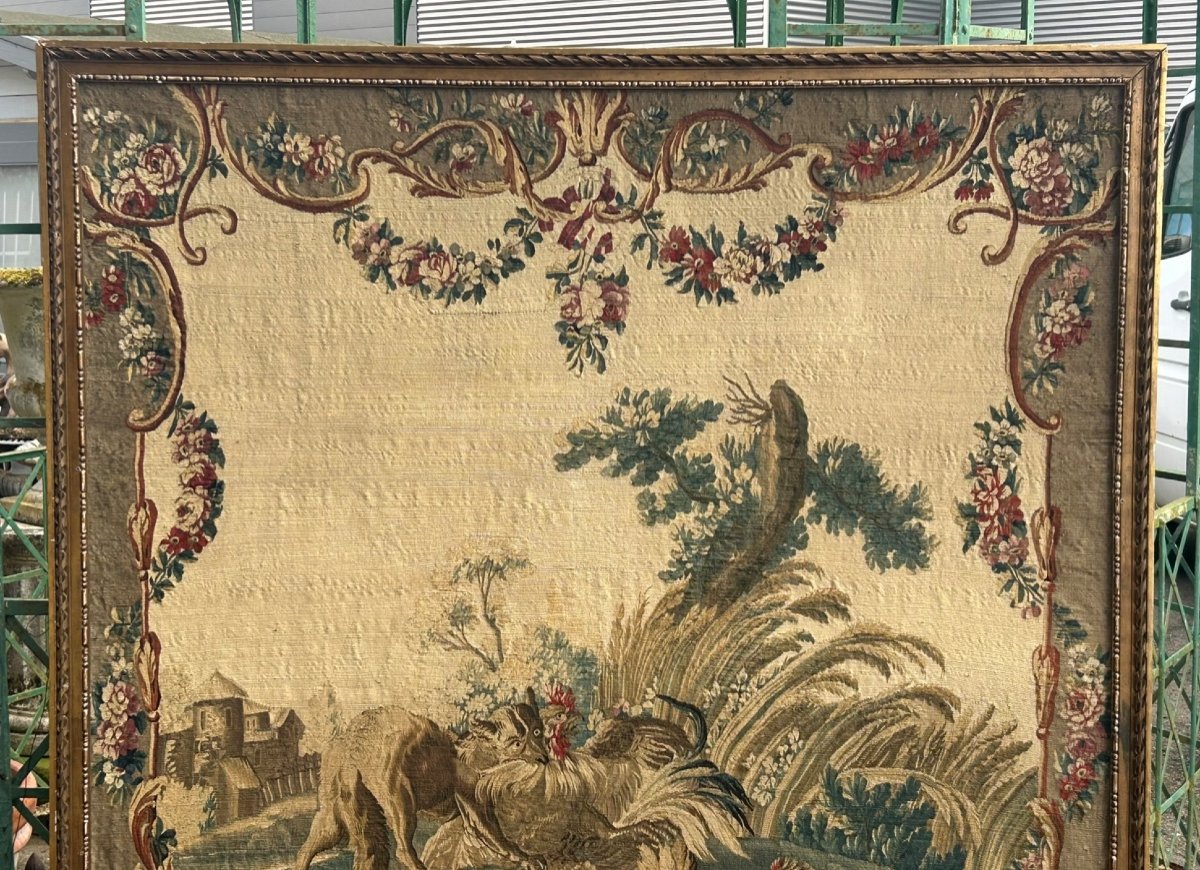 Tapestry From The Royal Aubusson Factory, Late 18th Century-photo-2