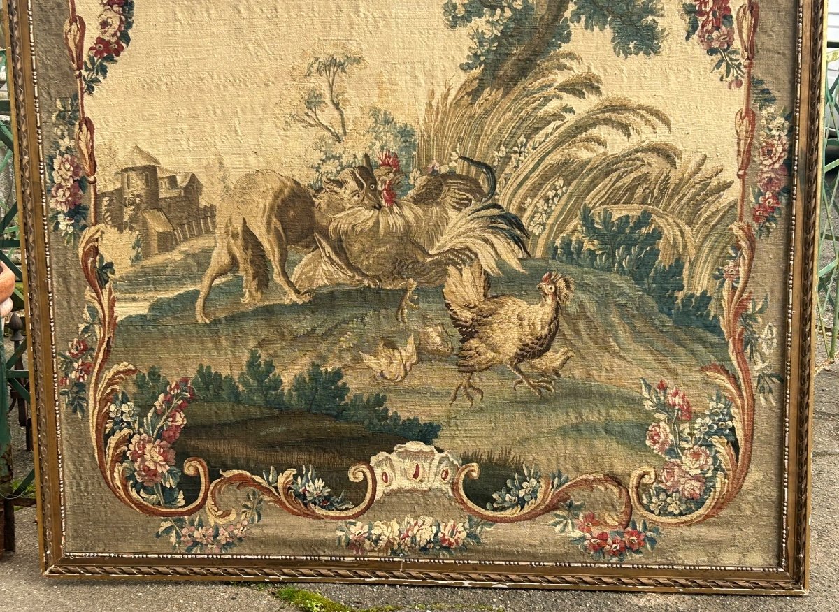 Tapestry From The Royal Aubusson Factory, Late 18th Century-photo-3