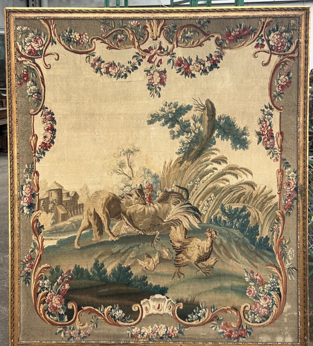 Tapestry From The Royal Aubusson Factory, Late 18th Century-photo-7