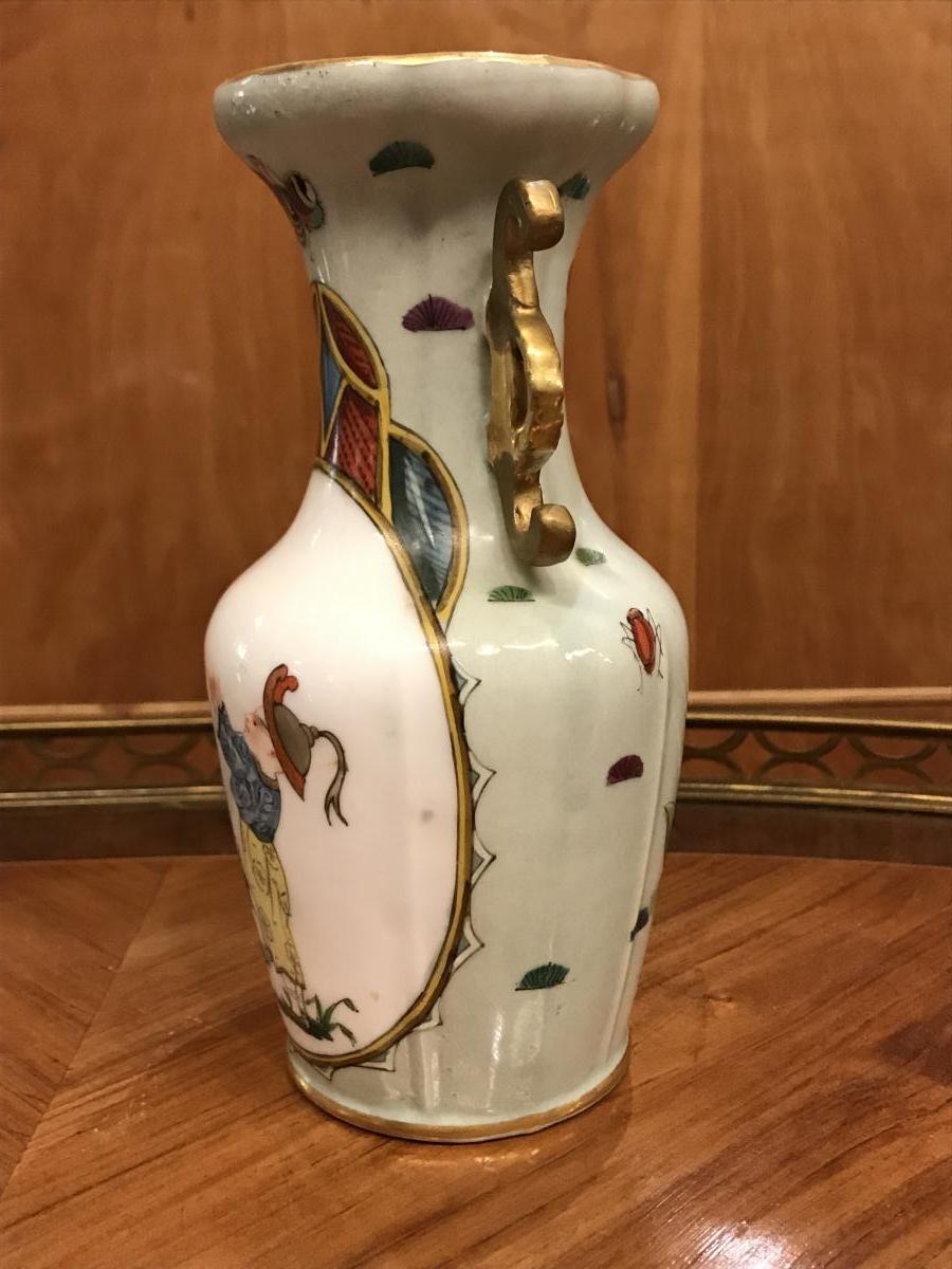 Pair Of Bayeux Porcelain Vases 19th Century-photo-7