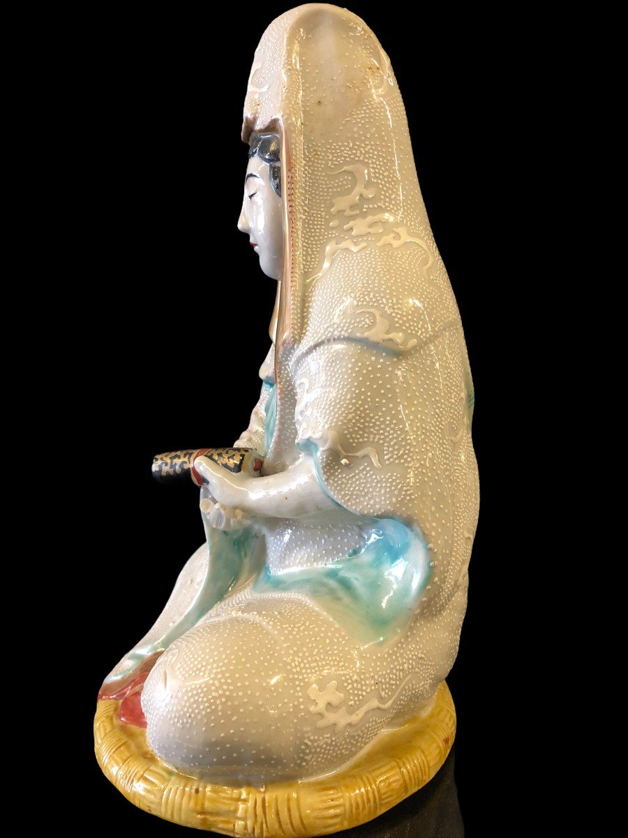 Bouddha En Porcelaine Du Japon Fin XIXème Ou Début XXème-photo-8