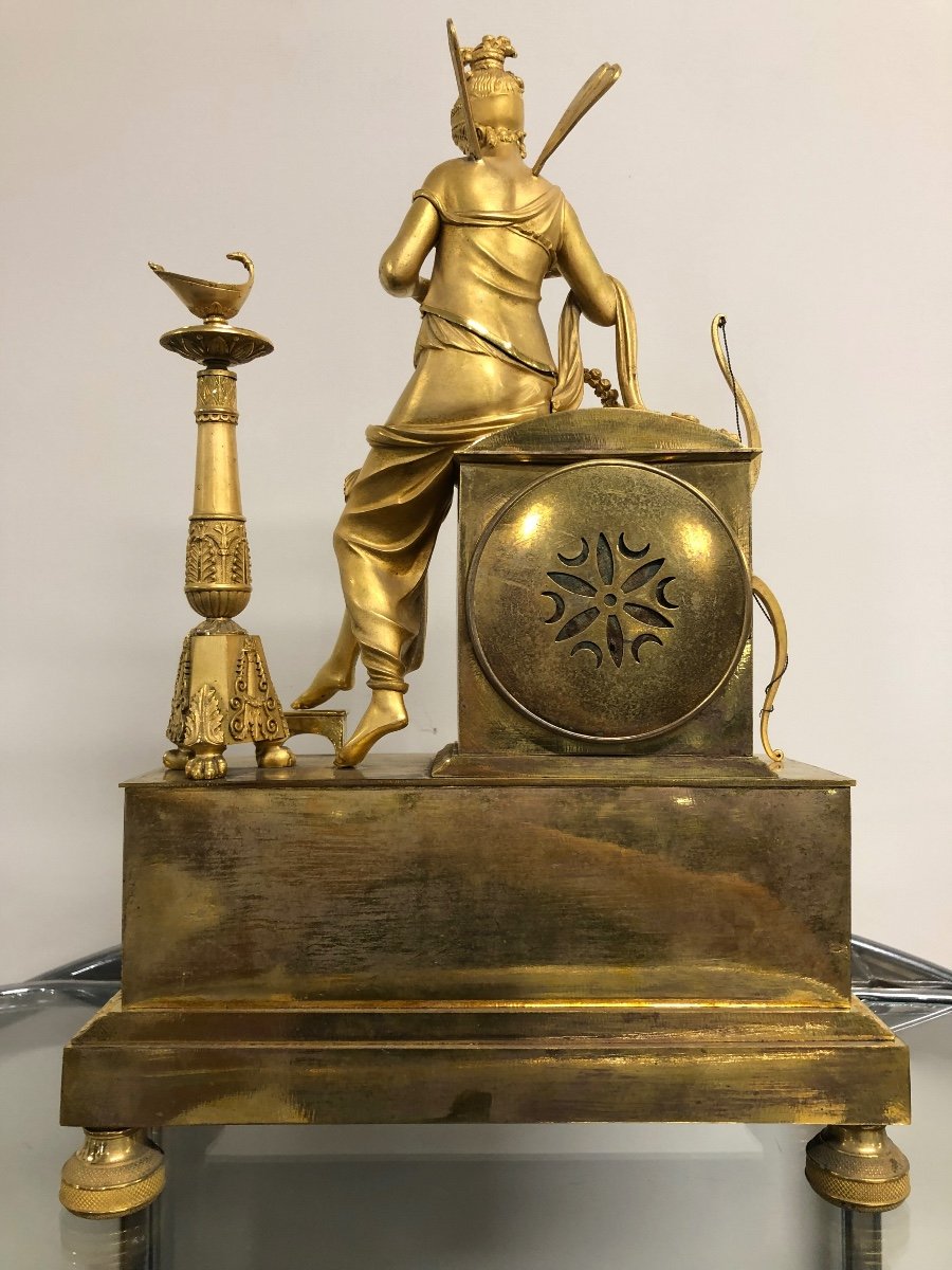 Pendulum Gilt Bronze Empire Restoration-photo-7