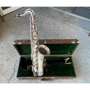Saxophone - Saxo - Silver Metal Circa 1930-40 No Brand