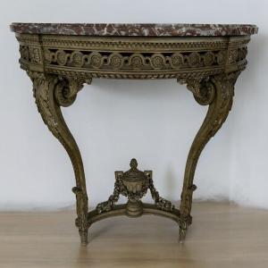 Louis XVI Style Lacquered Console From Napoleon III Period 